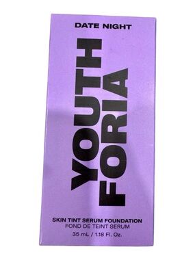 Youth Foria Date Night Skin Tint Serum Foundation 245 Neutral NIB